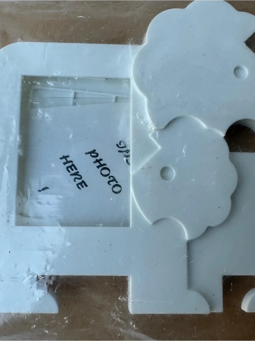 Vintage 1994 Tupperware Nuzzles Photo Frame Magnets Lot Elephant Lion White NOS